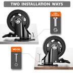 YUPEZOP 4 Inch Caster Wheels, Heavy Duty Casters Set of 4 with Brake