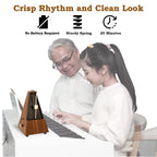 Tempi Tempi Metronome for Musicians (Plastic Mahogany Grain Veneer) ., E-Book, 2 Months Free Music Lessons