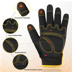 JUMPHIGH Work Gloves Women 2 Pairs, UltraLight Gardening Gloves, MultiFunctional Utility Gloves for Yard, Houseworking, Warehouse, Touchscreen, Flex Grip, Machine Washable (S)