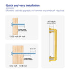 Ravinte Hardware 10 Pack Brushed Brass Cabinet Pulls, 3-3/4 Inch (96mm) Hole Center Zinc Alloy Drawer Handles for Kitchen Cabinets, Cupboards, Dressers, Square Solid Metal Hardware