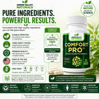 ComfortPro™ Daily Probiotics for Digestive Health | Constipation Relief & Bloating Support for Women & Men | Gut Cleanse with Zinc | Helps Reduce Gas & Promotes Digestive Regularity | Valley Formula