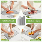 Titanium Cutting Board for Kitchen Set of 3(M+L+XL),One-Piece Design