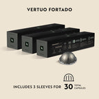 Nespresso Vertuo, Fortado Gran Lungo, Dark Roast, 30-Count Espresso Pods