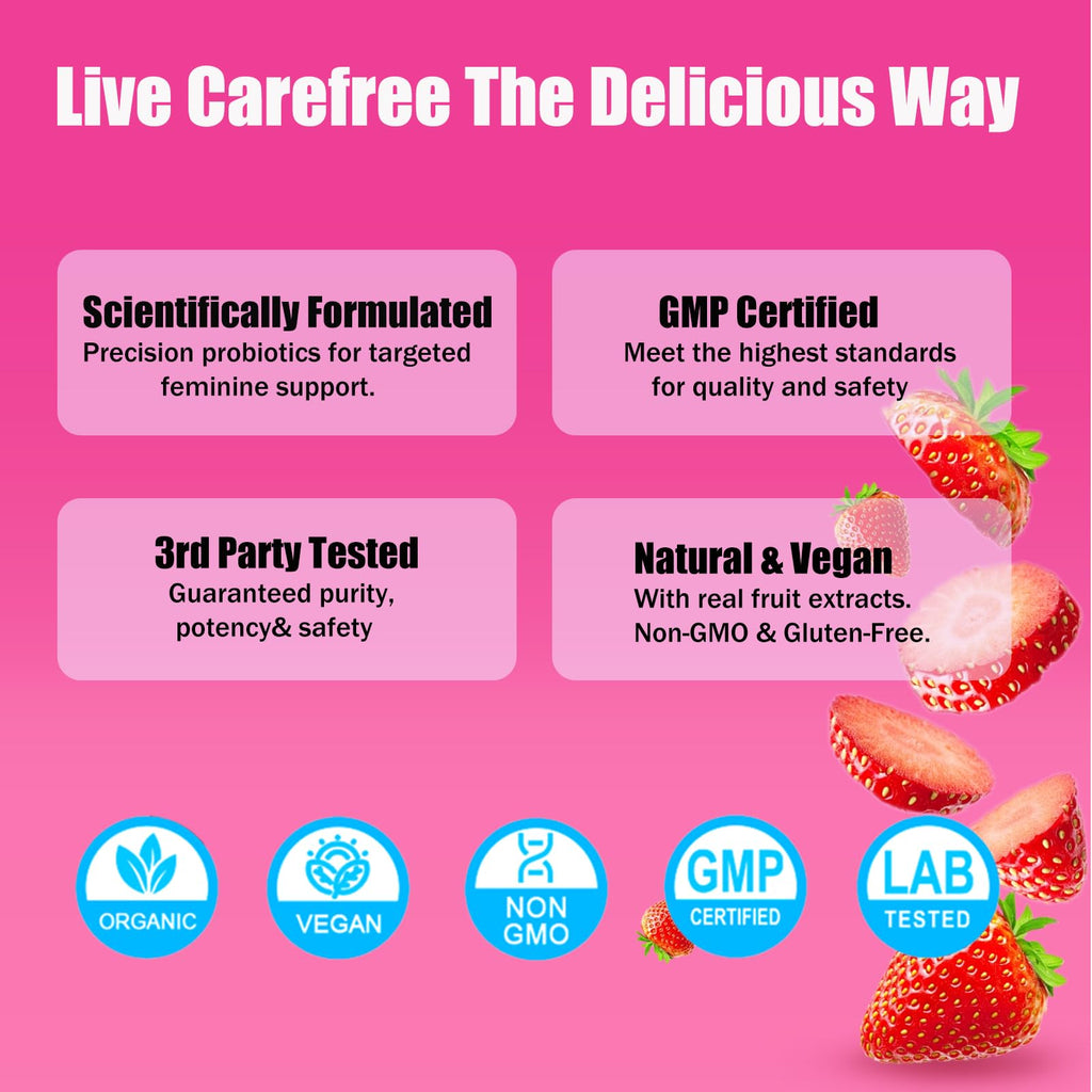 Itiban Pheromone Gummies for her, Women Slippery Elm, Enhance Charm, Supports Balance, Confidence & Social Vibe, Vegan, Non-GMO, Gluten-Free, Strawberry Flavor, 60 Gummies