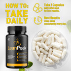(5 Pack) Lean Peak Capsules, Official Lean Peak Weight Loss Pills with Natural Ingredients, Advanced Leanpeak Wellness Supplement, Natural Max Strength Healthy Lifestyle Support (300 Capsules)