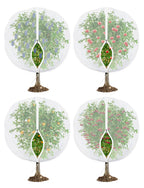 Fruit Tree Netting for Cicadas - with Zipper 4Pcs 5 x 4FT Garden Bird Netting for Blueberry Bushes with Drawstring,Insect Plant Protection Mesh Net Bags for Tomato,Cicada,Animals (4, 4 x 5 FT)