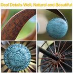 LimeHill Wind Spinners Outdoor - 84" H Large Metal Garden Decor