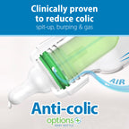 Dr. Brown's Anti-Colic Options+ Narrow Baby Bottle, Floral, 8 oz, 4-Pack