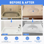 DWIL Tile Paint, Tub and Tile Refinishing Kit with Tools, Water-based Bathtub Paint - Low Odor, Easy to Use, 25-30sq.ft, 16.5oz, Semi-Gloss White