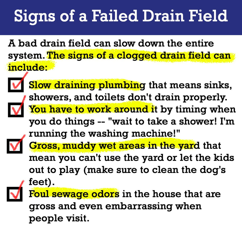 2-Pack Value BUNDLE of Drain Field Cleaner Tablets by Dr Pooper. Clears Septic Tanks and Drain Fields of Tough Clogs, Scum, Sludge AND Eliminates Odors FAST - Aerobic & Anaerobic Systems, Just Flush
