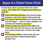 2-Pack Value BUNDLE of Drain Field Cleaner Tablets by Dr Pooper. Clears Septic Tanks and Drain Fields of Tough Clogs, Scum, Sludge AND Eliminates Odors FAST - Aerobic & Anaerobic Systems, Just Flush