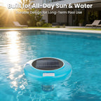 Solar Pool Ionizer – Durable Copper Anode & Oversized Solar Panel for Pools Up to 45,000 Gallons, Maintain Water Clarity with Minimal Maintenance