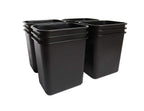 United Solutions 7.7 Gallon Trash Wastebasket, 12 Pack, Black, Under Desk