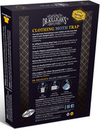 Dr. Killigan's Premium Clothing Moth Traps with Pheromones (Black, 6 Traps)
