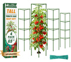 ZeeDix 65 Inch 4 Pack Heavy Duty Tall Tomato Cages for Garden