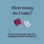 CHEWSY - Men's Multivitamin Chews - Immune and Energy Support, Vitamin A, B12, C, D3, E, Folic Acid, Probiotics, Zinc - 30-Day Supply