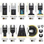 Oscillating Saw Blades, PECHAM 45PCS Professional Universal Titanium Multitool Blades for Wood Plastics Metal Quick Release Multi Tool Kits Fit Rockwell Ridgid Ryobi Milwaukee Chicago Craftsman