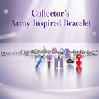 CelyBoutique ARMY-Inspired Stainless Steel Bracelet Adjustable Lobster Clasp Chain K pop Fan Jewelry Friendship & Motivational Gift for Women