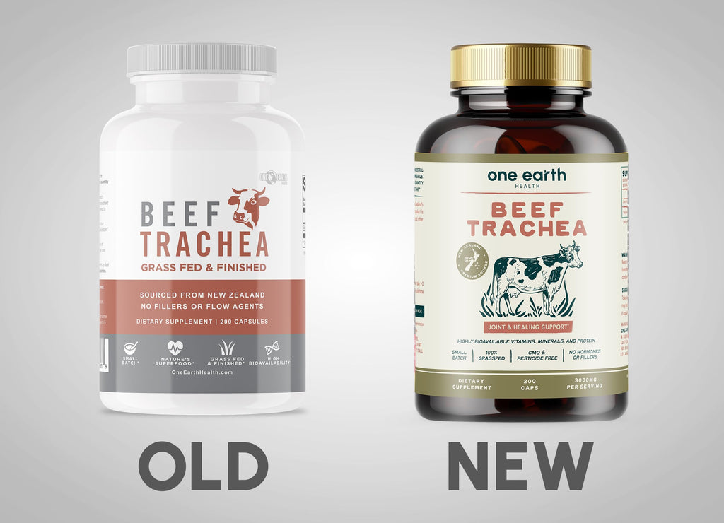 Grass Fed Beef Trachea - New Zealand Sourced Trachea. 3,000mg per Serving, 200 Count