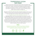 Desert Essence Thoroughly Clean Face Wash with Tea Tree Oil, Castile Soap and Coconut Oil - Organic Facial Cleanser for Sensitive and Oily Skin, Vegan & Cruelty-Free, 32 fl oz