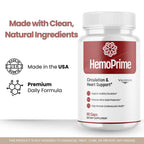 Valdivia (3 Pack) Hemo Prime Capsules - Official HemoPrime Supplement, Premium Formula, Natural Vitamins for Health & Wellness - 180 Capsules for 3 Months