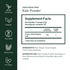 Eclectic Herb - Organic Kale Powder Supplement | Nutritional Support, Daily Fiber, Vitamins + Minerals | Superfood Powder + Daily Greens Drink Mix | USDA Organic, Non-GMO, Vegan (3.2 oz | 90 g)