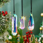 Set 3 Sun Catcher Crystal Prisms AB Colored Crystal Suncatchers for Window