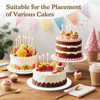 24 PCS Cake Boards 14 Inch Round, 14 Inch Cake Drums, 1/4" Thick Cake Drum, Cake Board Food Grade Cake Base, White Cake Cardboard Circles Bases para Pasteles for Wedding & Party & Pizza Desserts