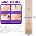 Silicone Scar Sheets, Silicone Scar Tape, Reusable Professional Scar Silicone Strips, Soft Silicone Scar Sheets for Surgical Scars,Keloid,Acne Scars,Burn Scar,C-Section (5M)