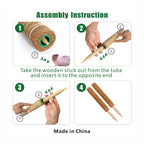 Moss Pole, 4 Pack 17Inch Monstera Plant Support for Climbing Plants Accessories Indoor -Stackable Moss Poles Plant Support Stakes -Coir Plant Pole Sticks for Potted Plants -Pothos, Tall Plant Trellis