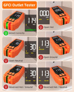 Focemta Circuit Breaker Finder & GFCI Outlet Tester with Digital LCD Display, 90-135V Electrical Circuit Tracer Tool for Electricians/DIY – Lightweight (Includes Batteries & Carrying Case)