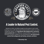Grandpa Gus's Rodent Repellent Spray - Peppermint Oil Spray for Rodents & Mice - Plant-Based Mouse Deterrent for Cars, RVs, Garages & Indoor Spaces - Non-Staining Formula - 16 oz