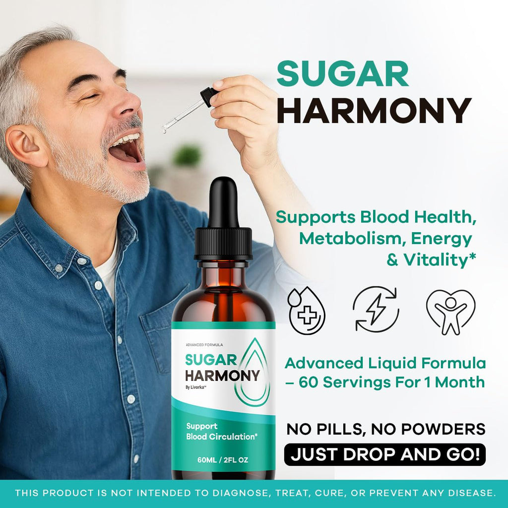 (5 Pack) Sugar Harmony Drops - Official SugarHarmony Advanced Premium Liquid Formula Support Drops - Maximum Strenght, Natural Ingredients For Overall Health & Wellness Reviews, 5 Bottles For 5 Months