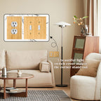 3PC Solid Wood Outlet Covers Light Switch Plate 4.8" X 3.14" Bamboo Switch Plates And Outlet Covers Light Switch Cover Quality Raw Wooden Wall Plate Decorative Single Rocker