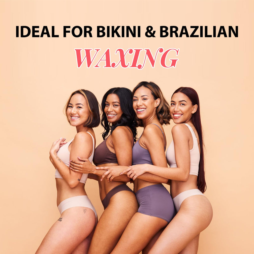 Bestienoly Full Hair Removal Kit for Women Brazilian Bikini for Eyebrows, Legs and Sensitive Skin with 5 Packs Hard Wax Beads
