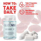 (5 Pack) Glucovex Capsules, Official Glucovex Pills with All Natural Ingredients, Advanced Glucovox Overall Health and Wellness Vitamin Supplement with Max Strength Multivitamin Support (300 Capsules)