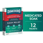 Domeboro Medicated Soak Rash Relief (Burow’s Solution), 12 Count (Pack of 1) - Packaging May Vary