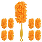 Redones Dusters for Swiffer - Reusable Duster Refill Compatible with Swiffer Hand Duster(8 Pack+1Handle), 360 Heavy Duty Dusters Refills