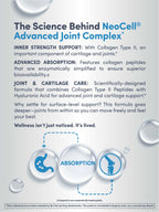 NeoCell Joint Complex Supplement | 120 Capsules | Plus Hyaluronic Acid | Collagen Type II | Advanced Formula
