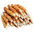 MON2SUN Dog Treats, 5 Inch Chicken Wrapped Rawhide Sticks, 14.11 oz