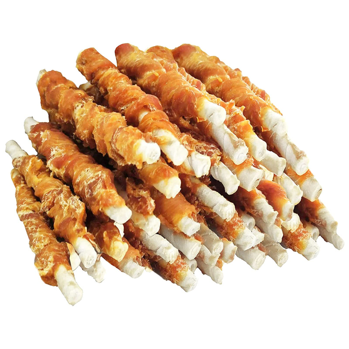 MON2SUN Dog Treats, 5 Inch Chicken Wrapped Rawhide Sticks, 14.11 oz