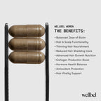 WELLBEL Women Clean Supplement for Hair, Skin, and Nails, Vegan, Gluten Free and Non GMO 90 Count
