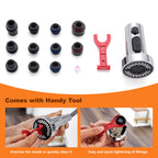 TIORIY Kitchen Faucet Head Replacement with 15 Adapters, 3 Function Pull Down Kitchen Faucet Spray Head, Pull Out Kitchen Sink Tap Sprayer Nozzle, Chrome, Plastic
