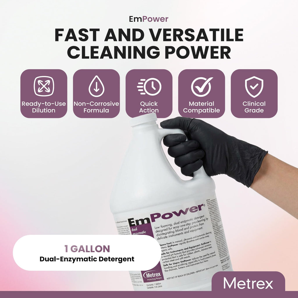 Metrex EmPower Dual-Enzymatic Detergent, 1 Gallon