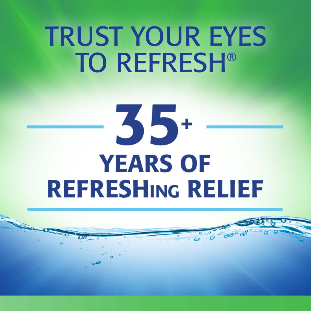 Refresh TEARS PF Preservative-Free Artificial Tears Lubricant Eye Drops, 0.33 fl oz (10 mL) (Pack of 2)