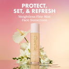 Kopari Sunglaze Sheer Setting Mist Sunscreen SPF 50, Weightless, Fast Drying, Ultra-Fine Setting Spray, Made With Hyaluronic Acid, Sets Makeup For A Hydrated, Dewy Finish, 2.53 fl oz