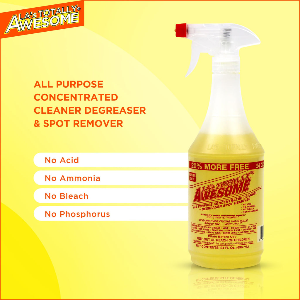 La's Totally Awesome All Purpose Cleaner Refill – 128oz (Pack of 2) Concentrated Multipurpose Cleaner & Heavy Duty Degreaser for Home, Kitchen, Bathroom, Floors, Spray Bottles & More