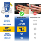Gloves In A Bottle Psoriasis Eczema Relief Hand Lotion Travel Size - Shielding Lotion for Women, Men, 6 months old or older babies - Cracked Hands Repair Cream - 3.4 oz