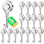 MIKEDE Magnetic Hooks 28 Pack 40Lbs Heavy Duty Neodymium Magnet Hook