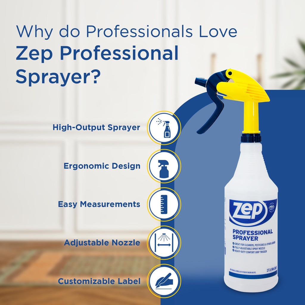 Zep Professional Sprayer Bottle - 32 oz (Case of 9)